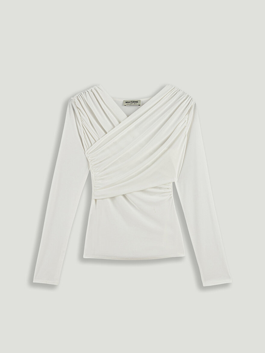 Nocturne Drape Detaylı Bluz