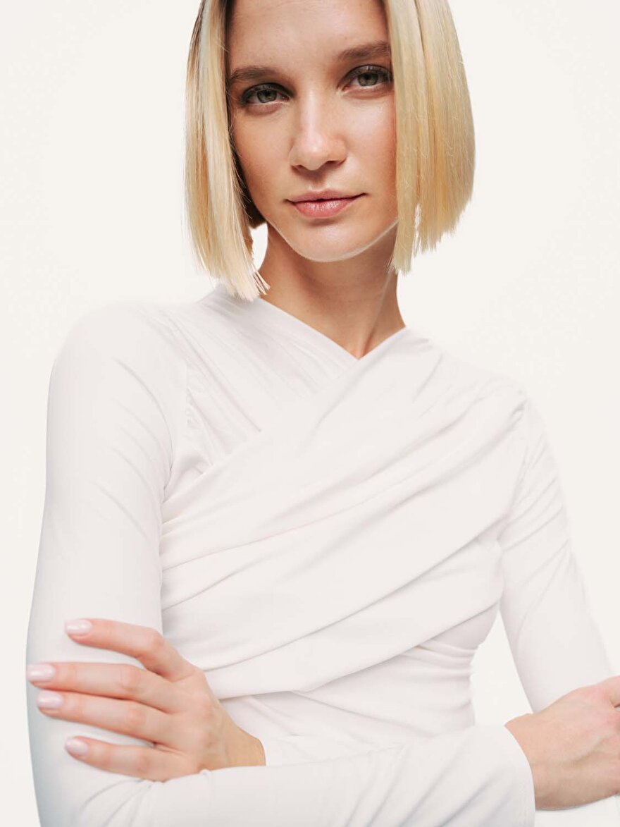 Nocturne Drape Detaylı Bluz