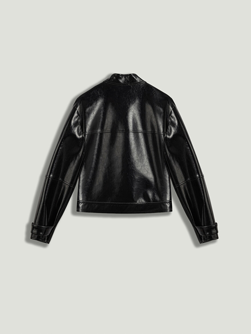 Nocturne Suni Deri Biker Mont