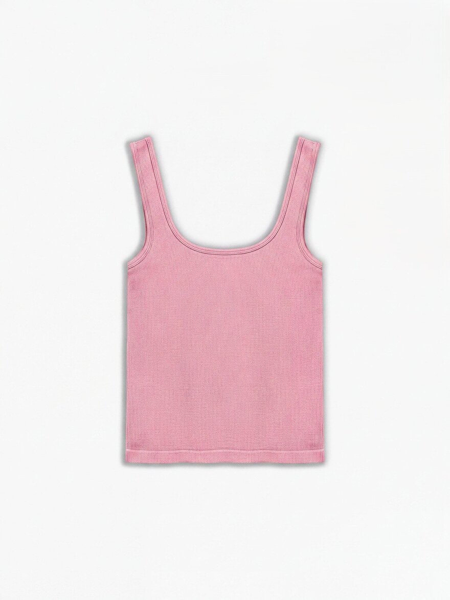 Nocturne Bisiklet Yaka Crop Top