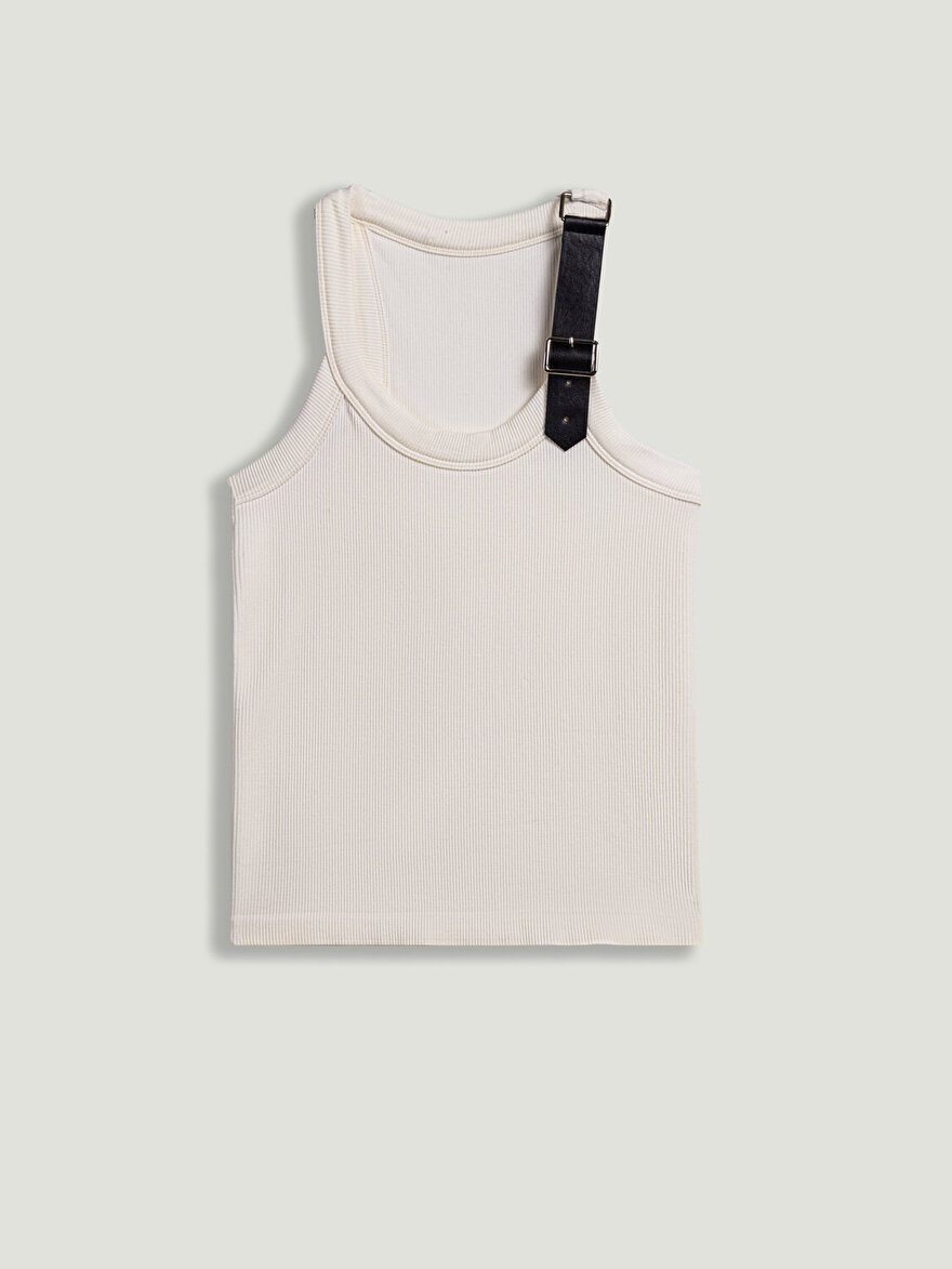 Nocturne Kemer Detaylı Crop Top