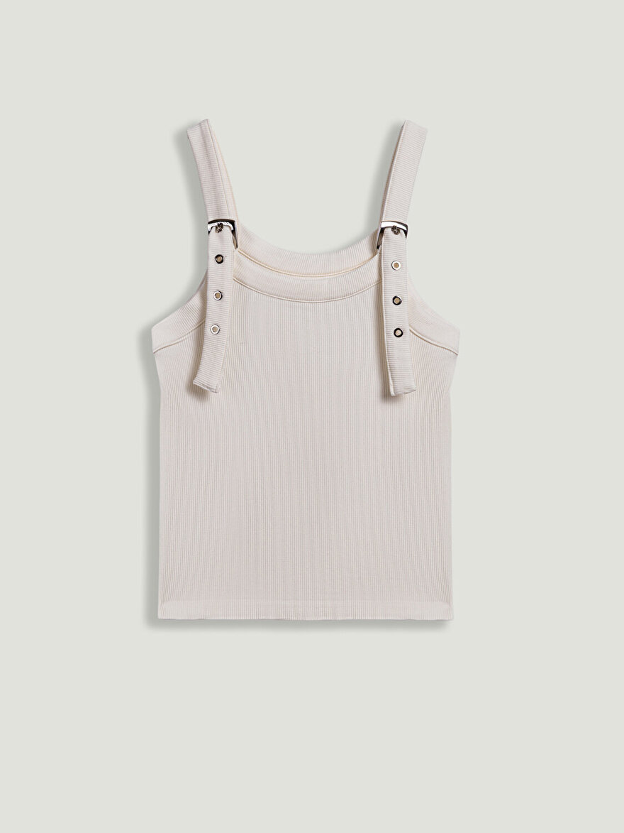 Nocturne Kemer Askı Detaylı Crop Top