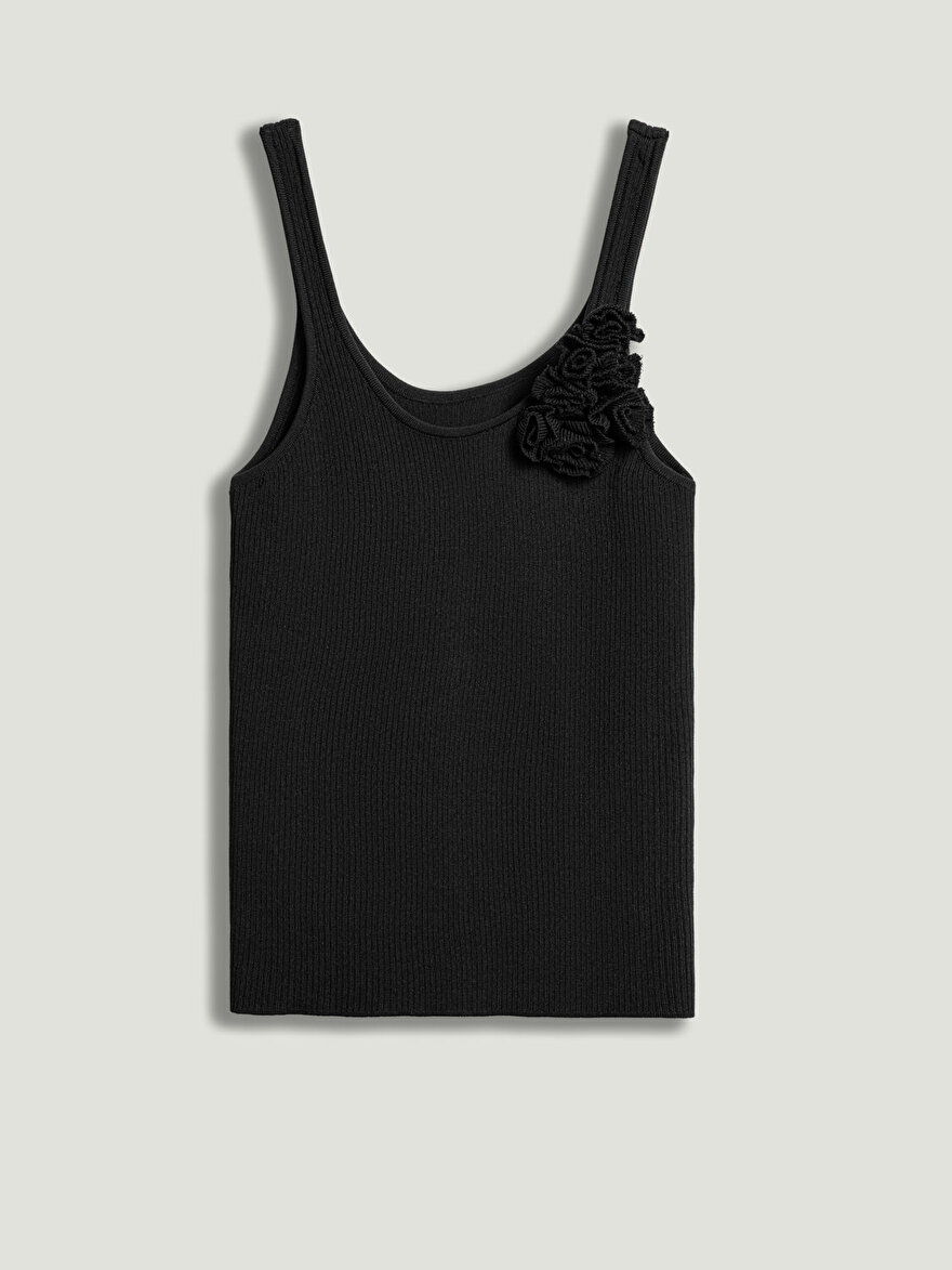 Nocturne Yaka Detaylı Askılı Triko