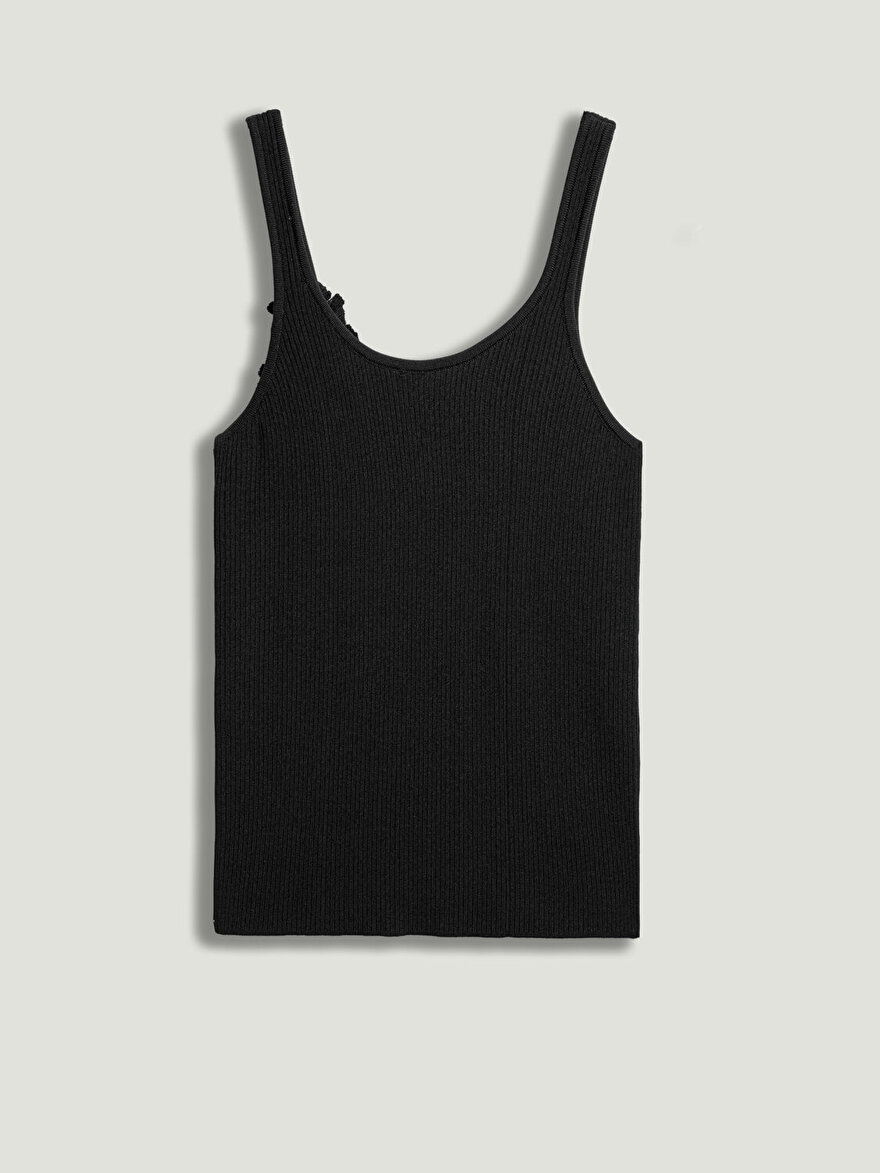 Nocturne Yaka Detaylı Askılı Triko