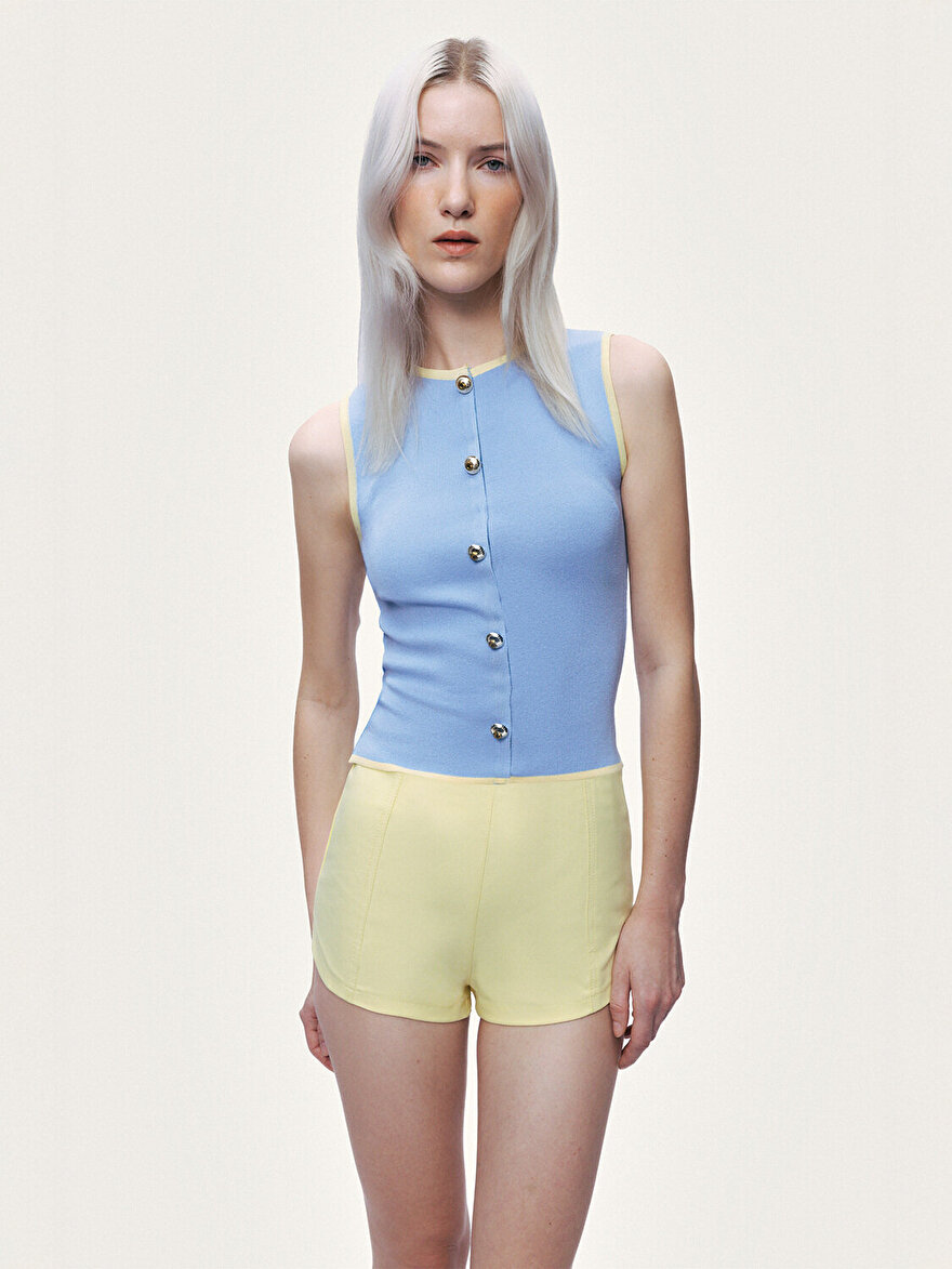 Nocturne Düğme Aksesuarlı Triko