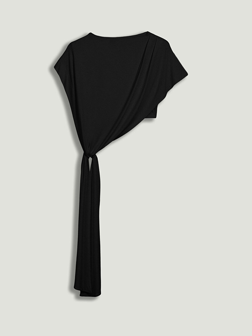 Nocturne Bağlama Detaylı Asimetrik Bluz