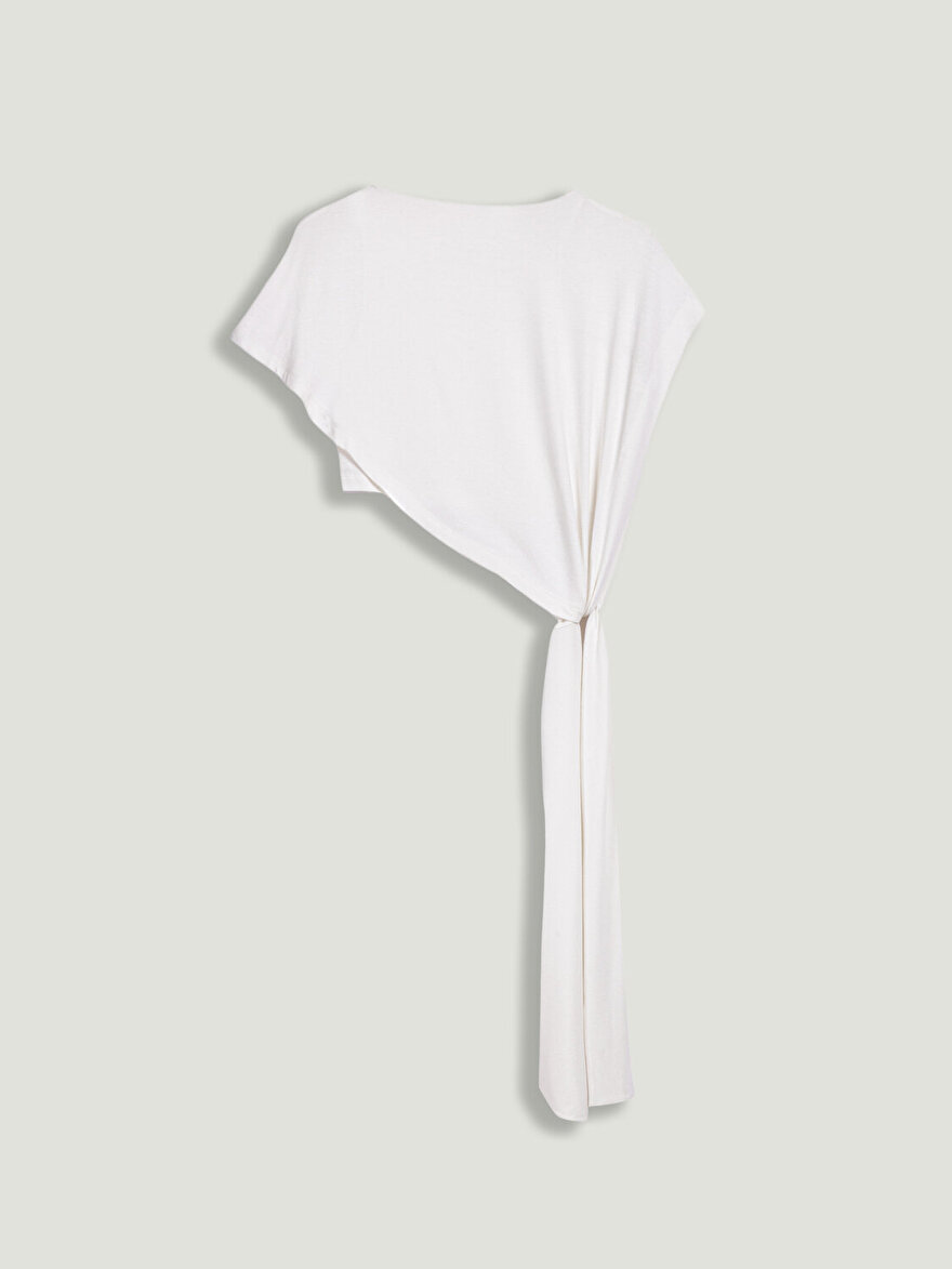 Nocturne Bağlama Detaylı Asimetrik Bluz