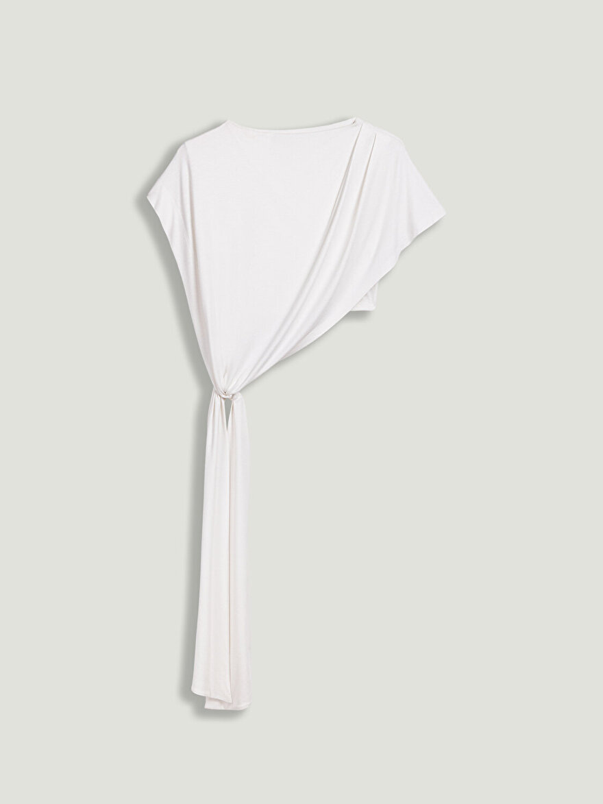 Nocturne Bağlama Detaylı Asimetrik Bluz