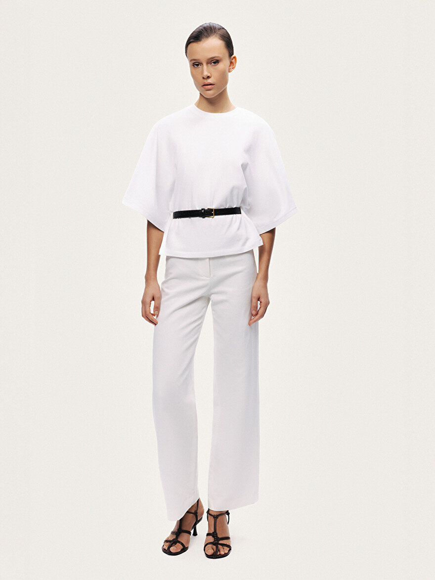 Nocturne Kemer Detaylı Tişört