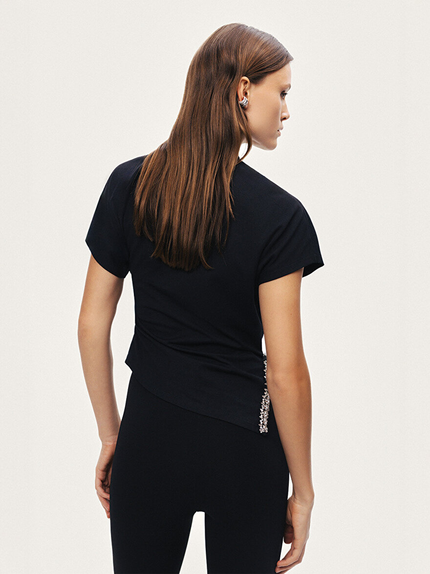 Nocturne Taş Detaylı Tişört