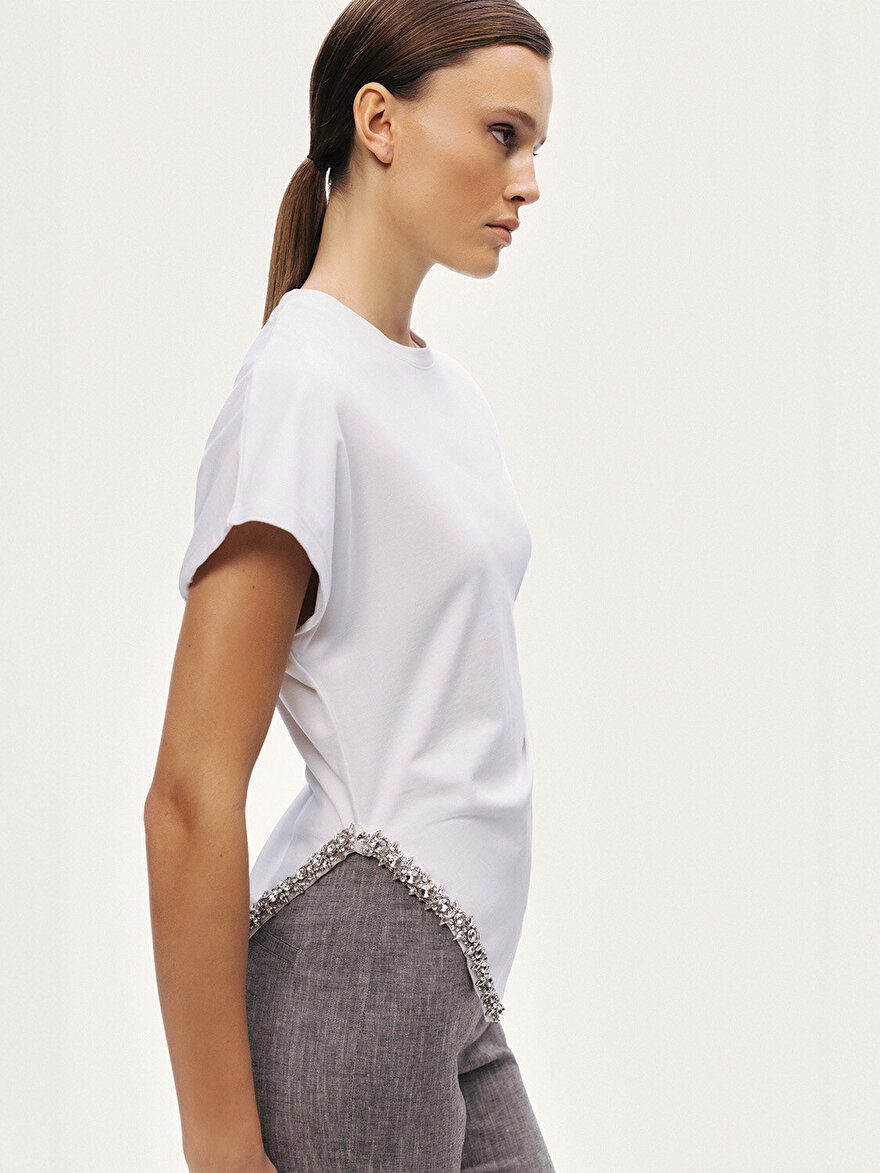 Nocturne Taş Detaylı Tişört