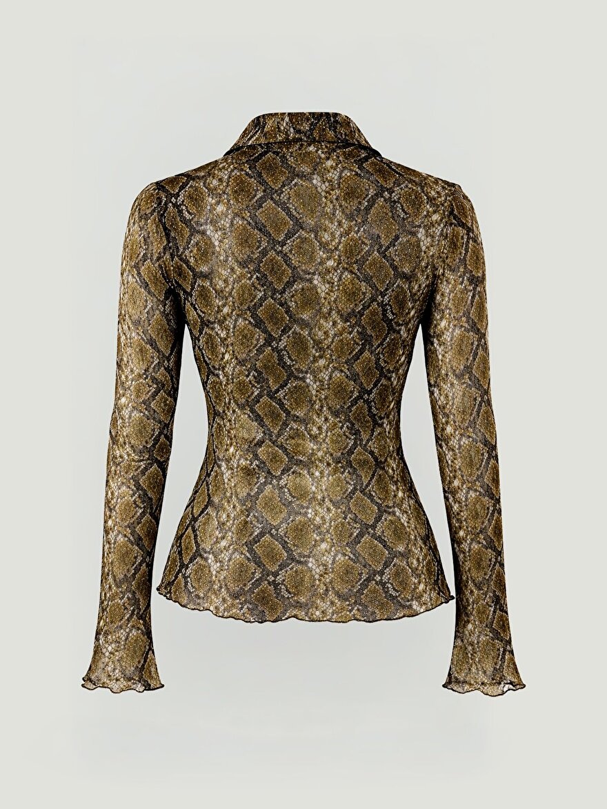 Nocturne Yılan Desenli Gömlek