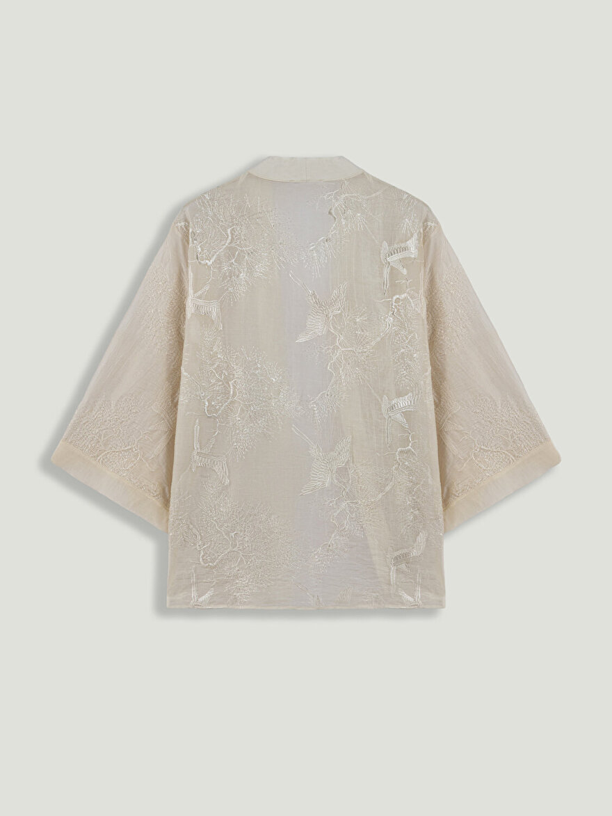 Nocturne Nakış İşlemeli Kimono