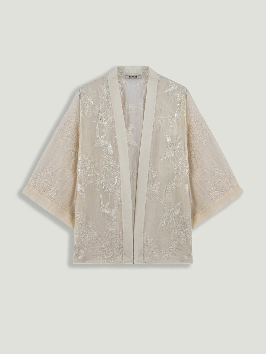 Nocturne Nakış İşlemeli Kimono