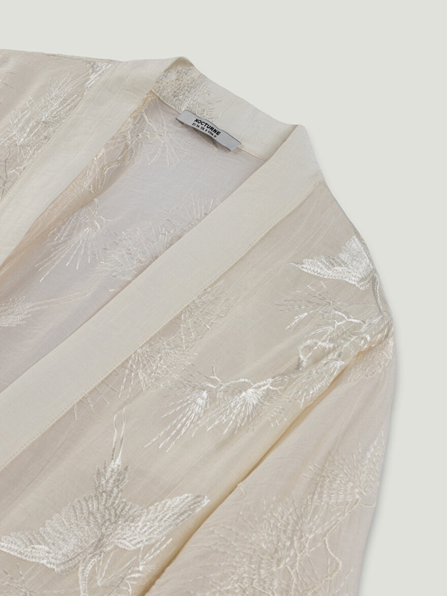 Nocturne Nakış İşlemeli Kimono