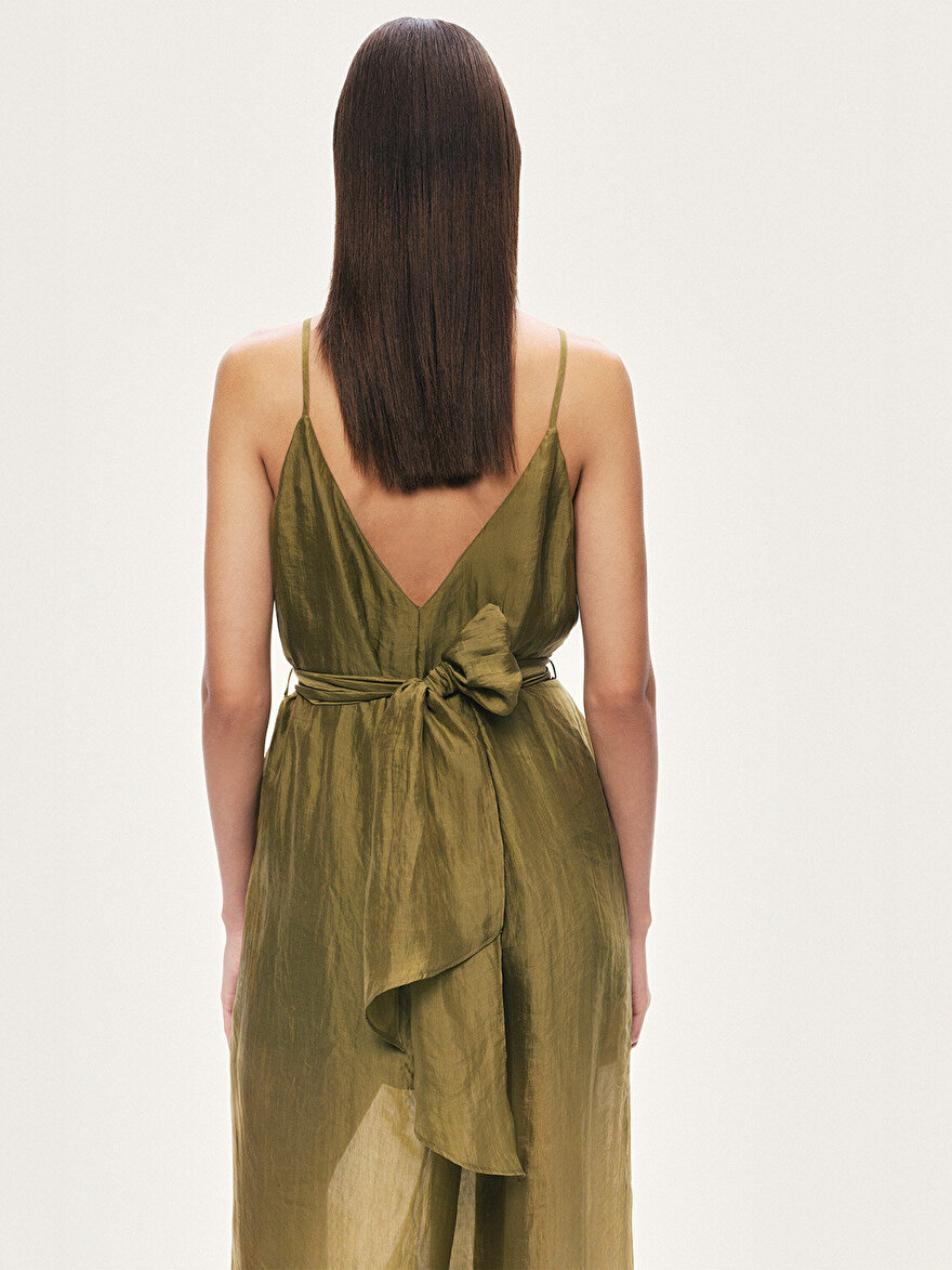 Nocturne Aksesuarlı Kuşak Detaylı Tulum