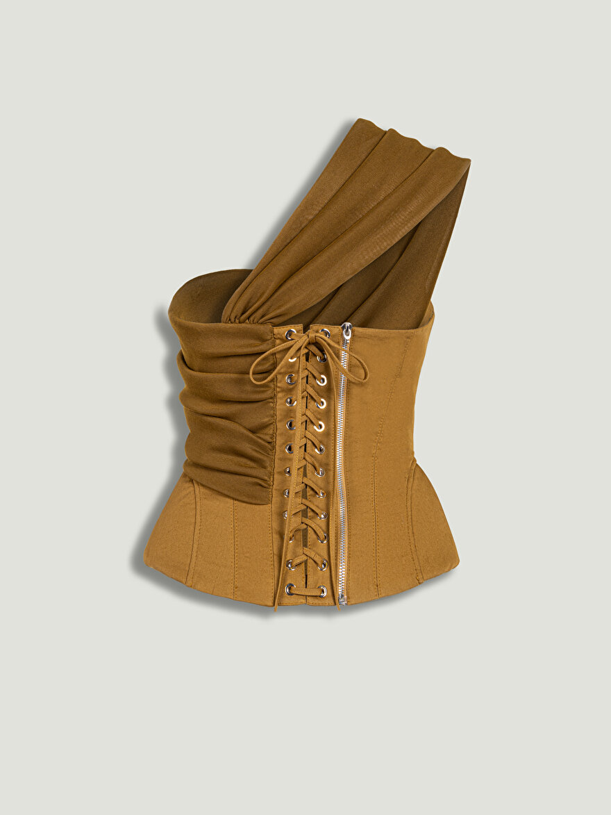 Nocturne Tek Omuz Detaylı Büstiyer