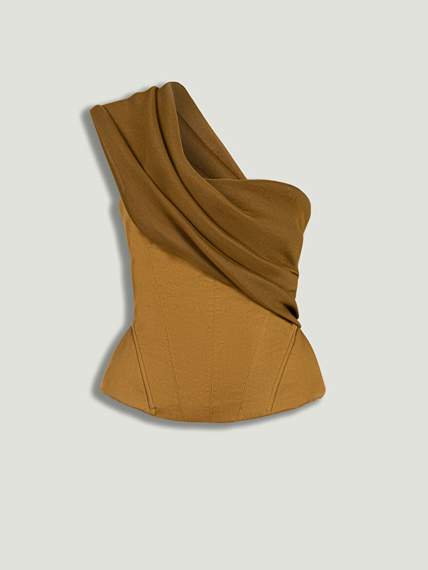 Nocturne Tek Omuz Detaylı Büstiyer