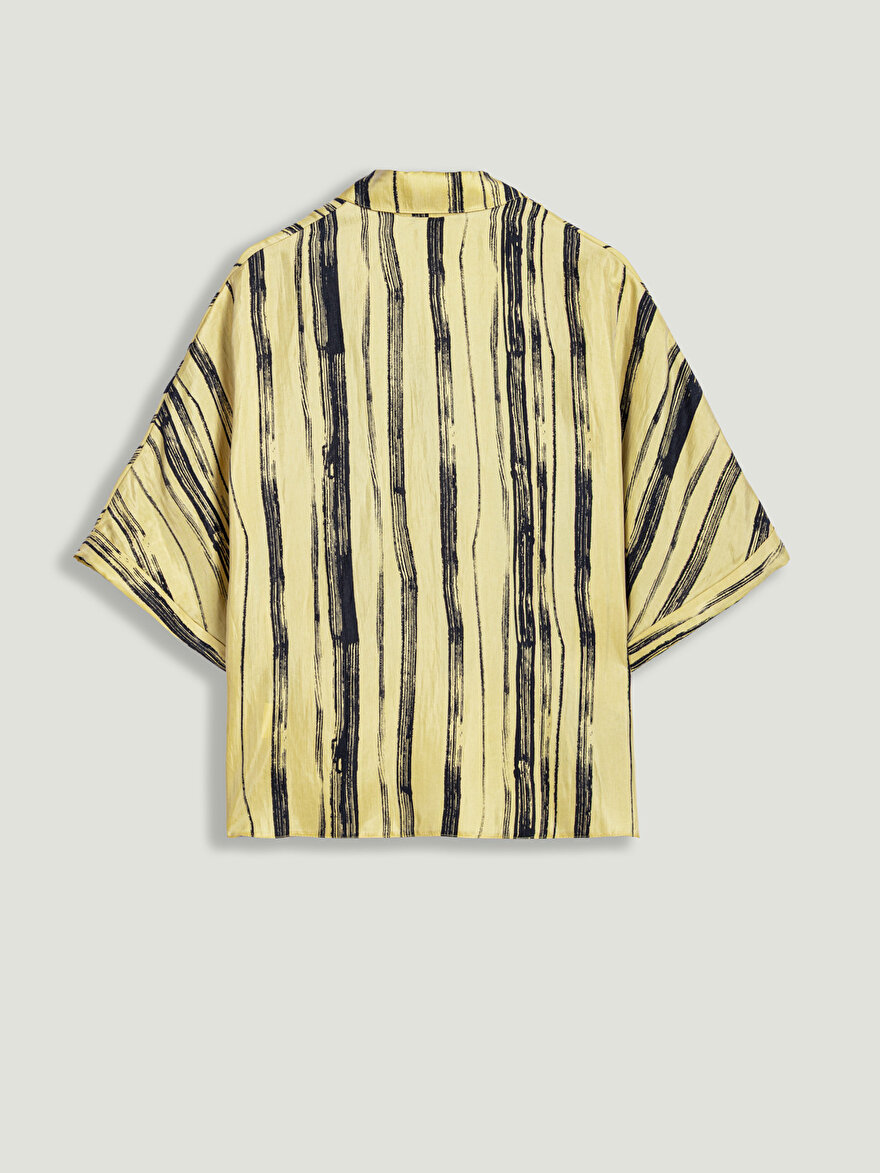 Nocturne Dökümlü Desenli Gömlek