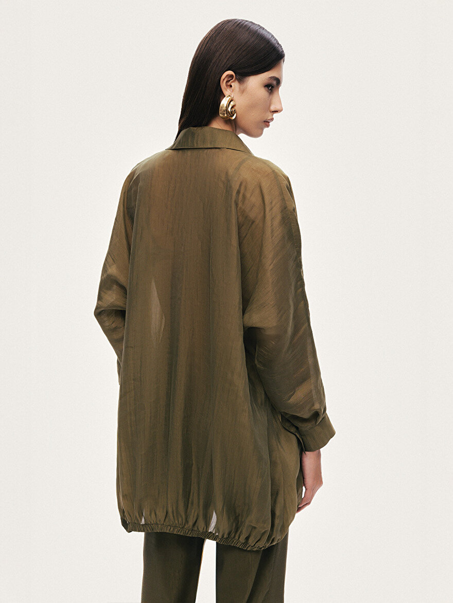 Nocturne Bağlama Detaylı Gömlek