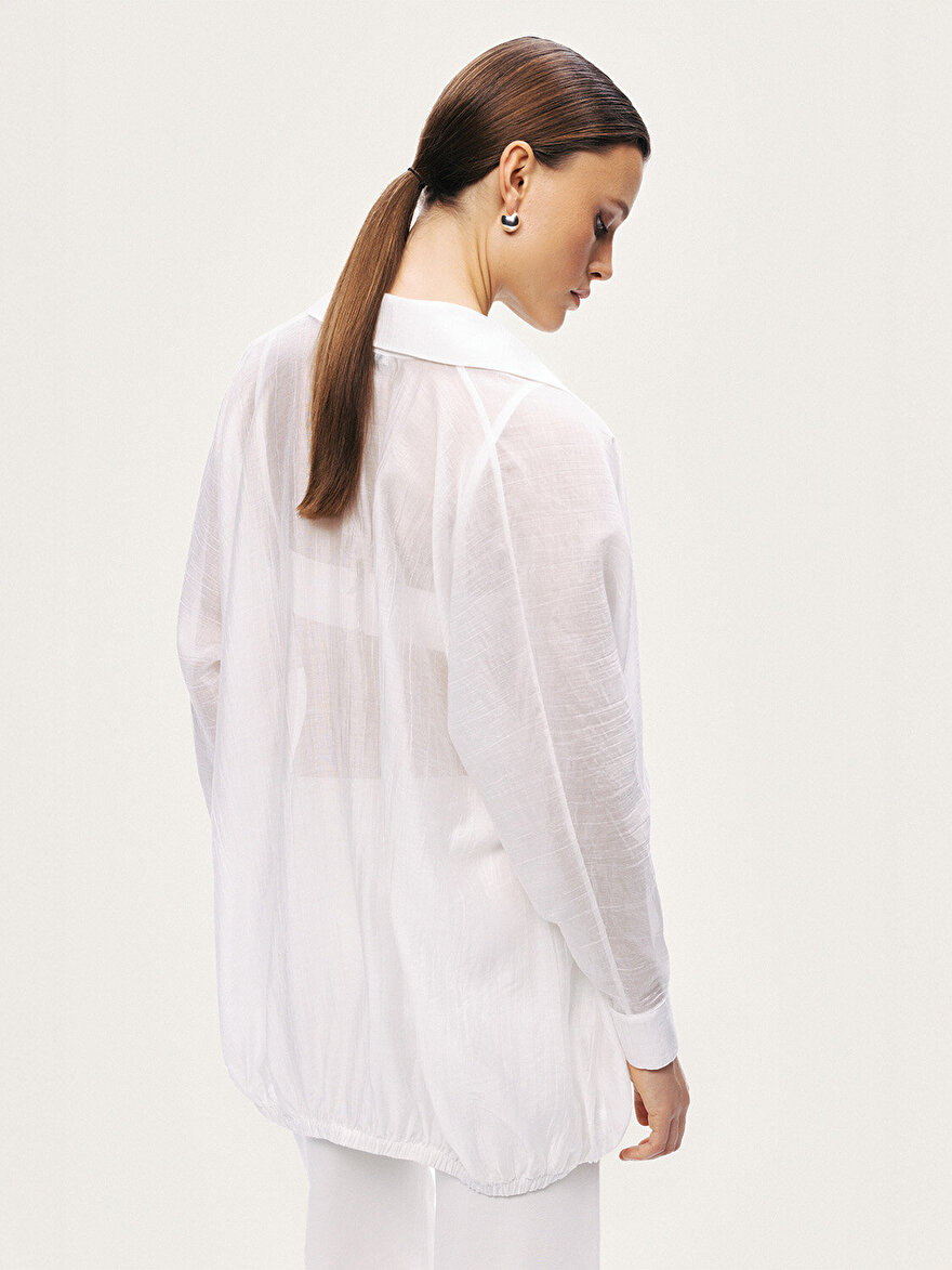 Nocturne Bağlama Detaylı Gömlek