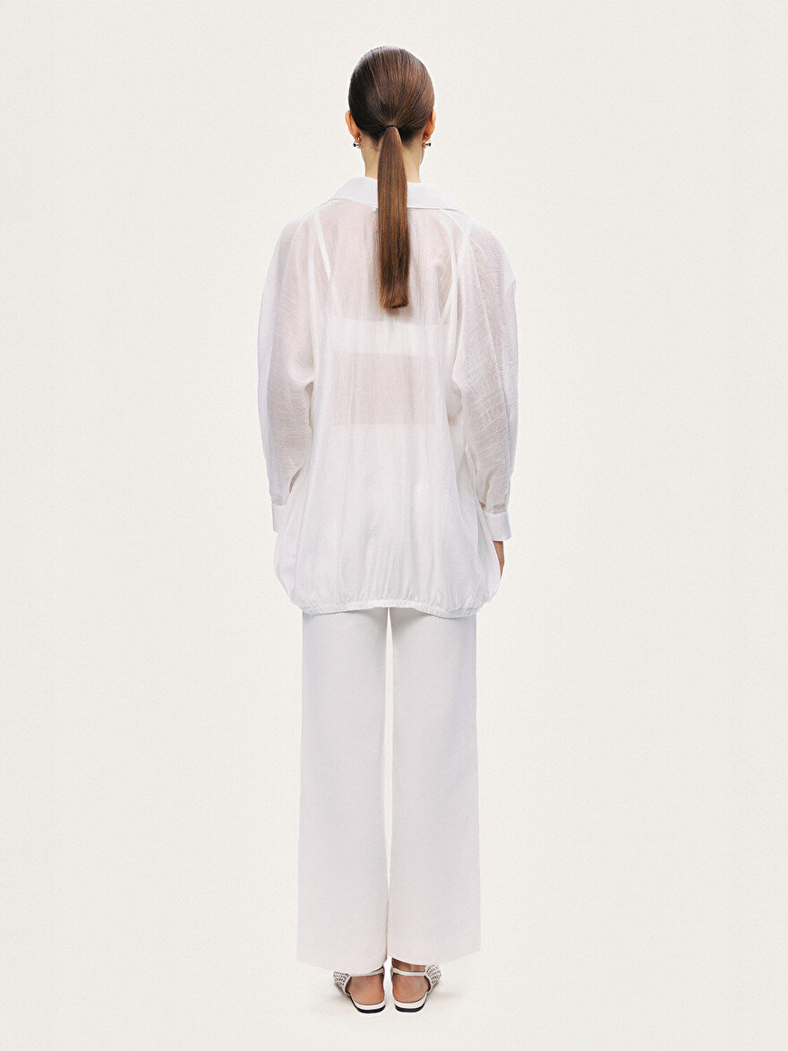 Nocturne Bağlama Detaylı Gömlek