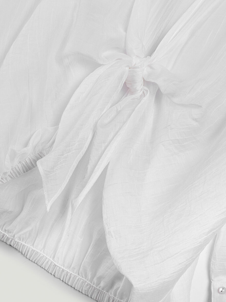 Nocturne Bağlama Detaylı Gömlek