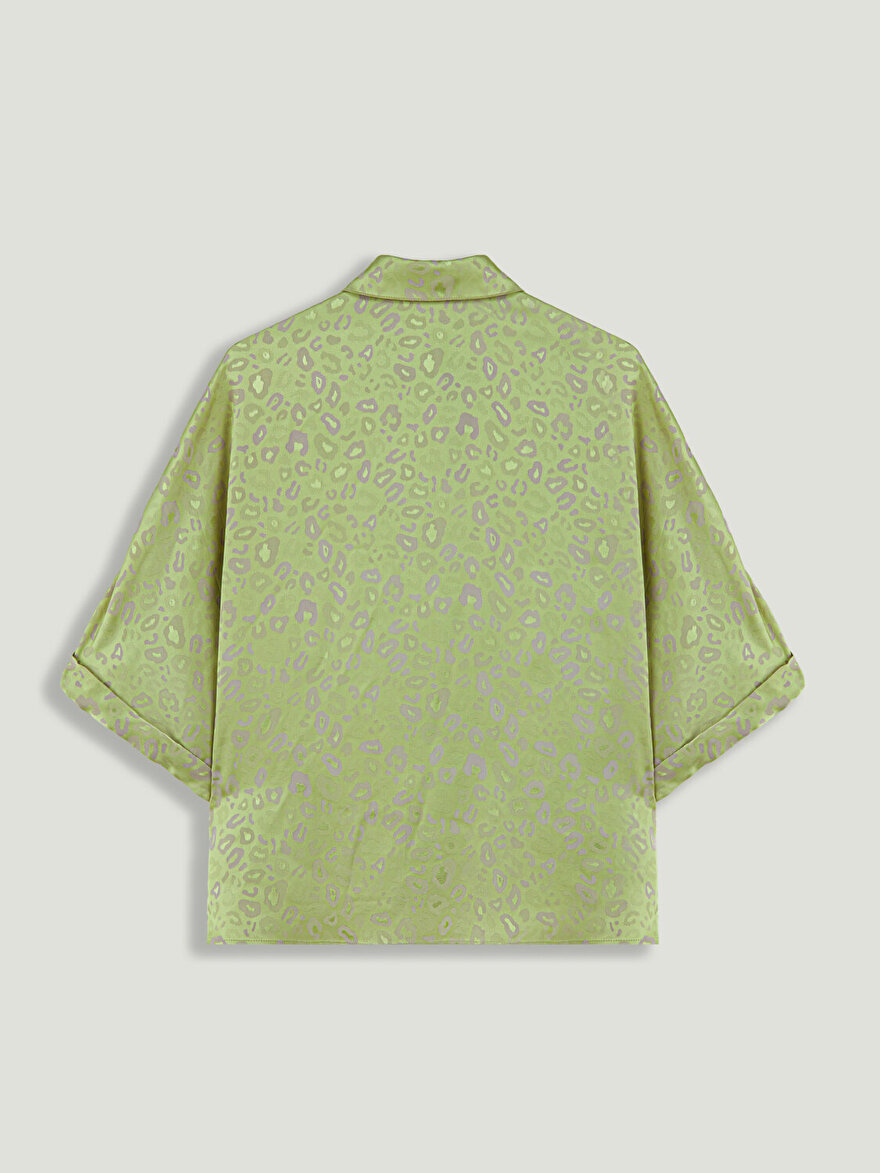Nocturne Leopar Desenli Gömlek