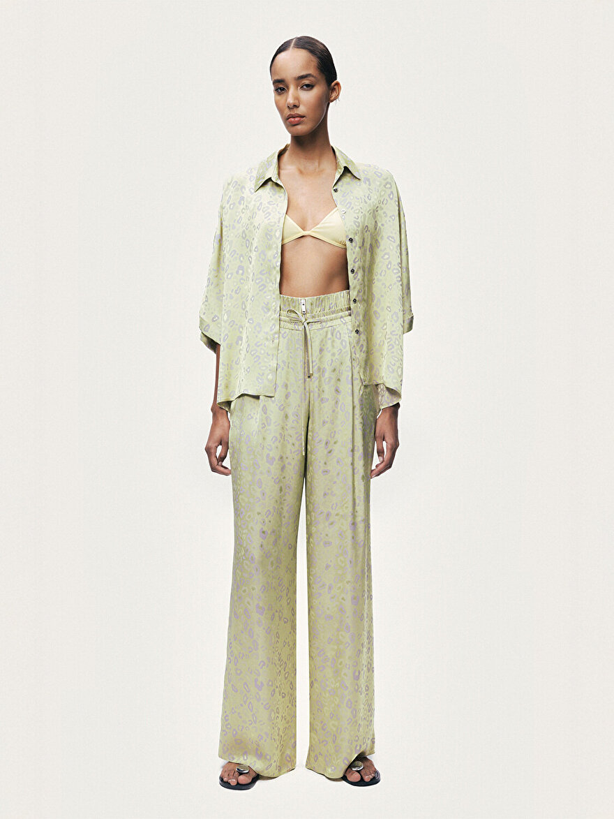 Nocturne Leopar Desenli Gömlek