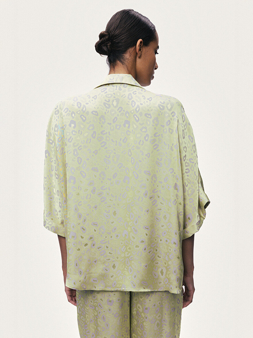 Nocturne Leopar Desenli Gömlek