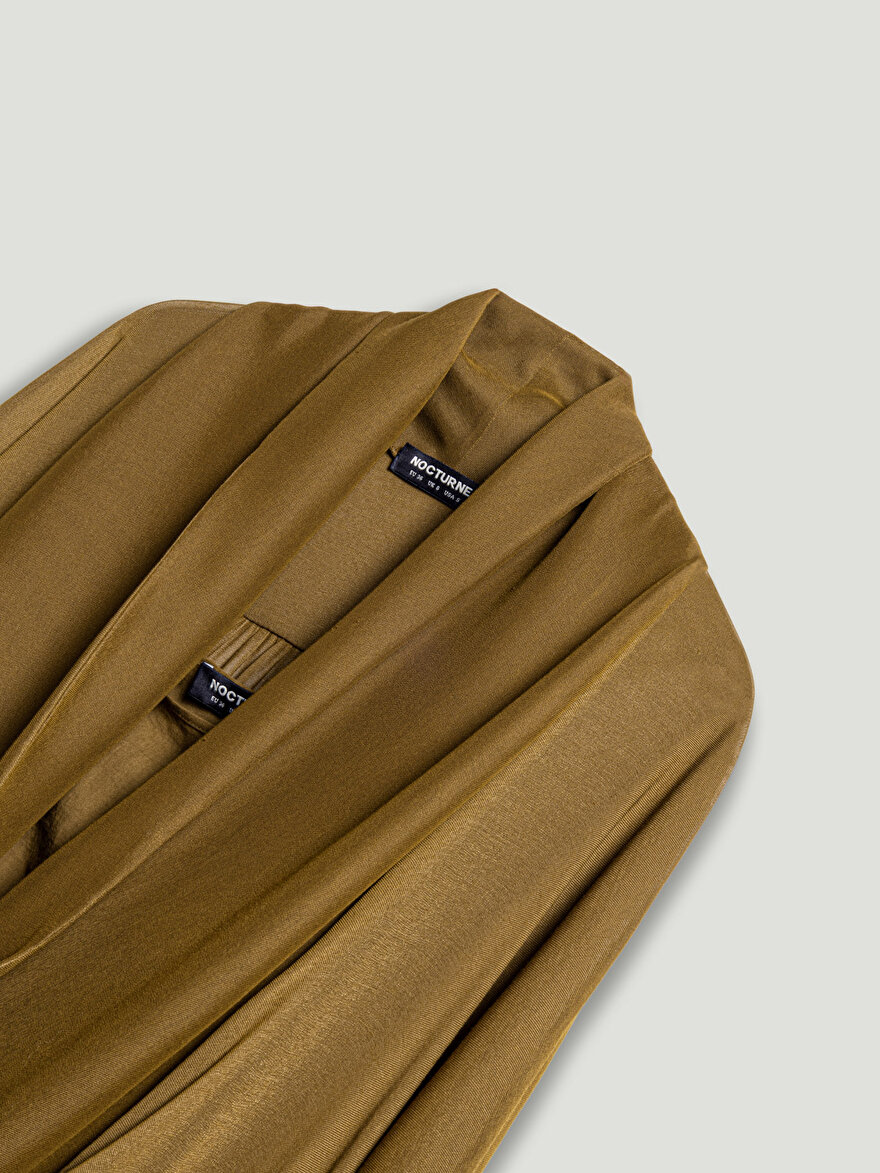 Nocturne Drape Detaylı Midi Elbise