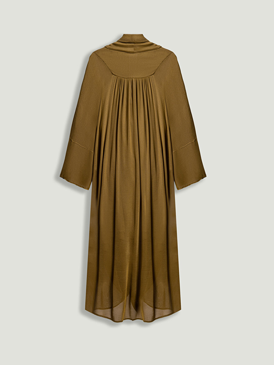 Nocturne Drape Detaylı Midi Elbise