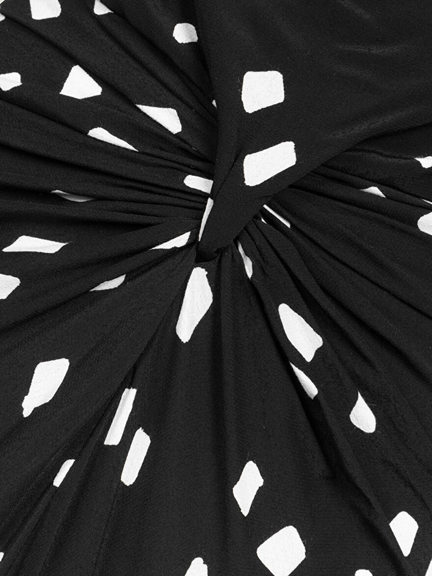 Nocturne Degaje Yaka Maxi Elbise