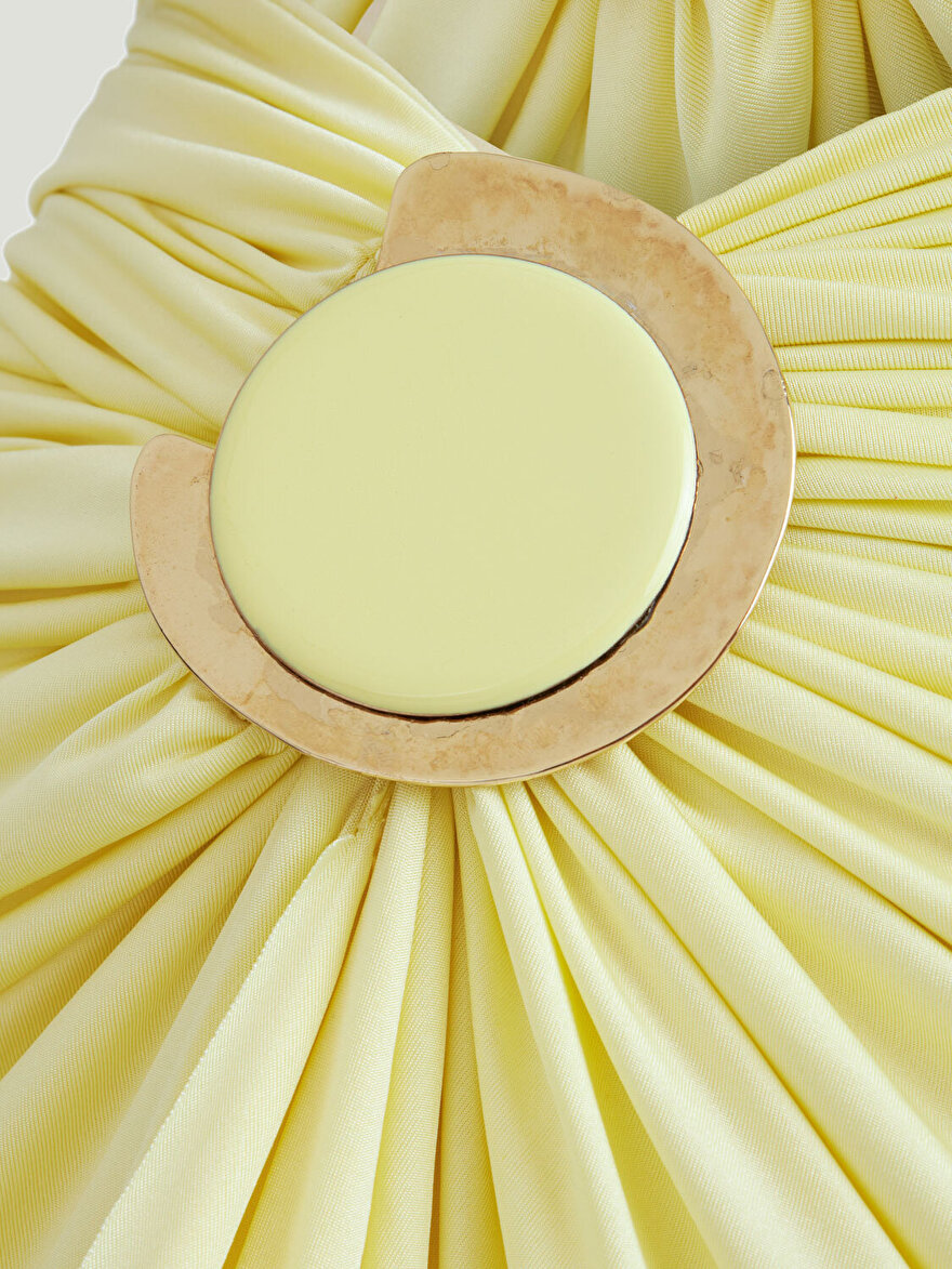 Nocturne Pencere Detaylı Aksesuarlı Maxi Elbise