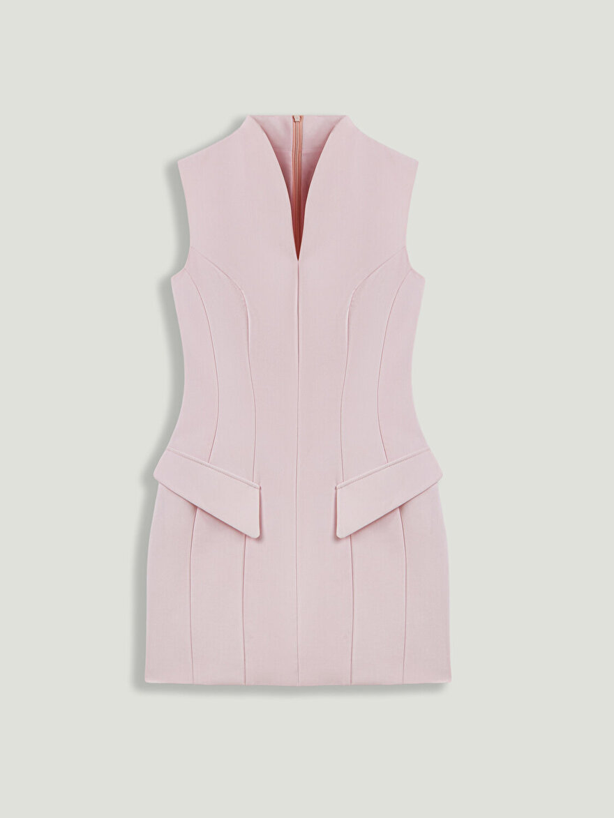 Nocturne Hakim Yaka Mini Elbise