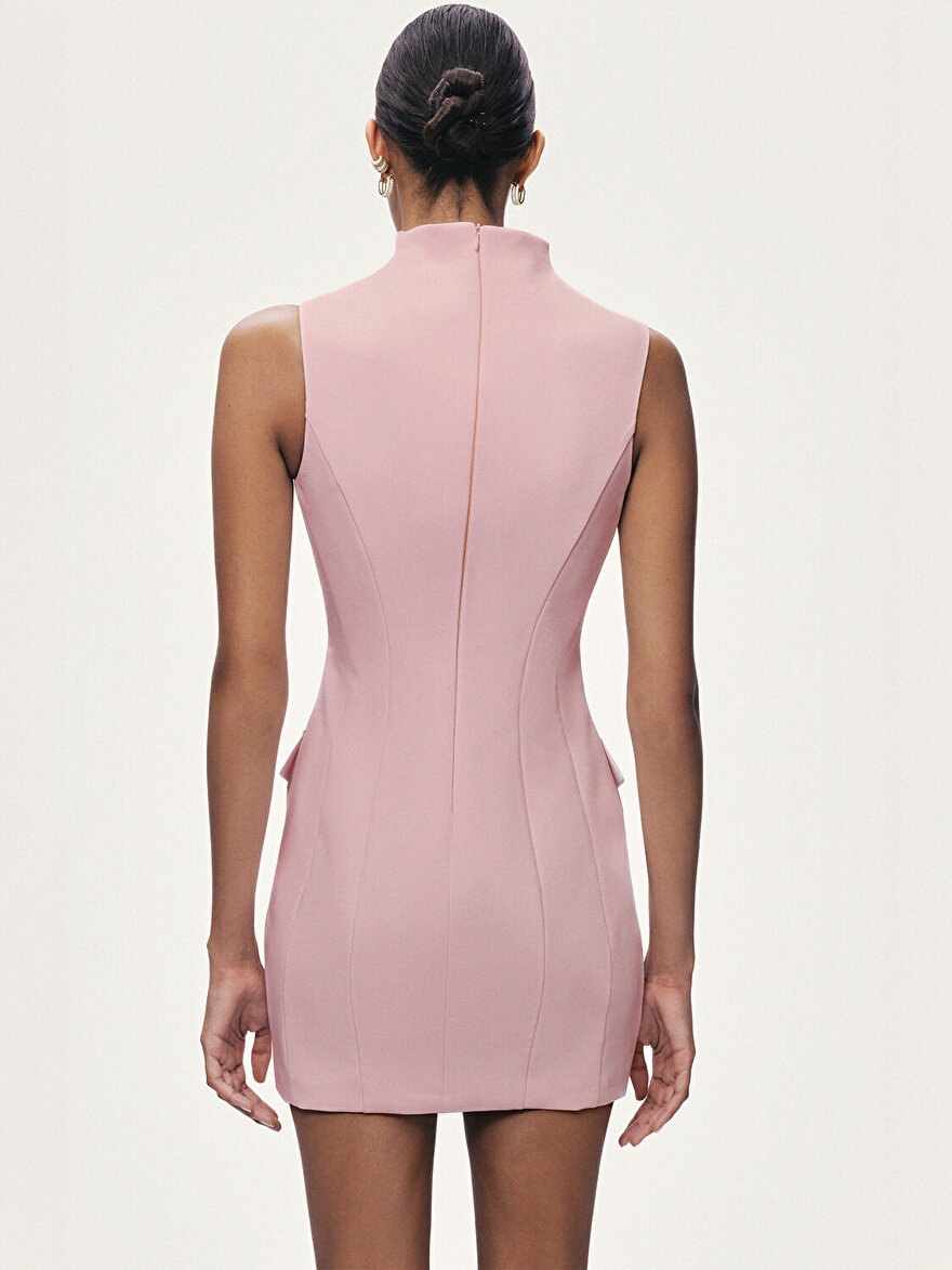 Nocturne Hakim Yaka Mini Elbise