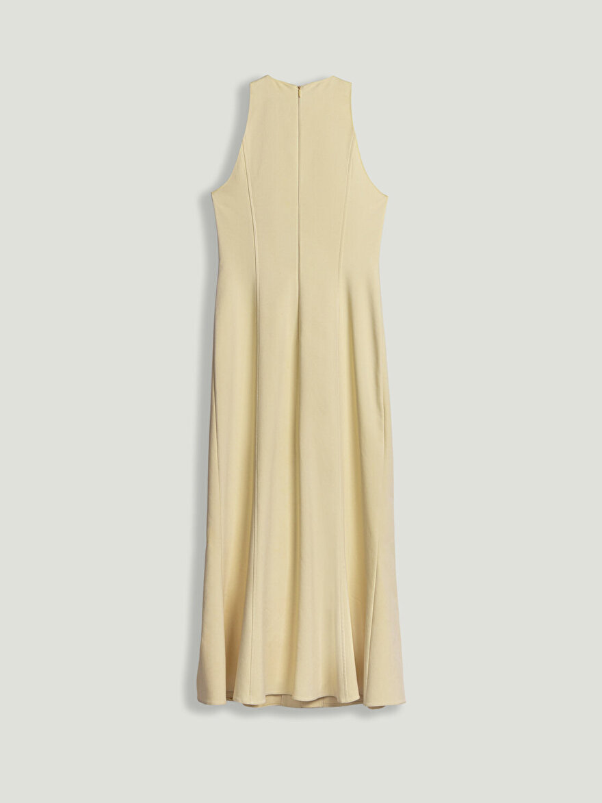 Nocturne Düğme Detaylı Midi Elbise