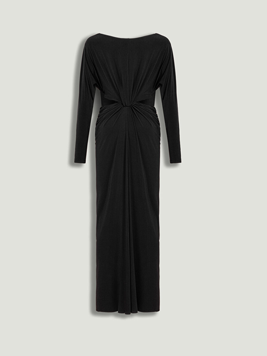 Nocturne Pencere Detaylı Maxi Elbise