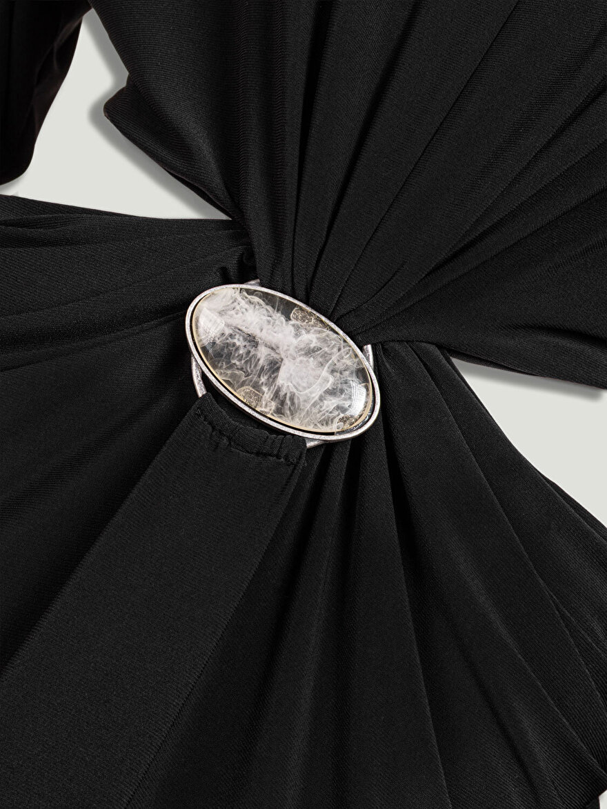 Nocturne Pencere Detaylı Maxi Elbise