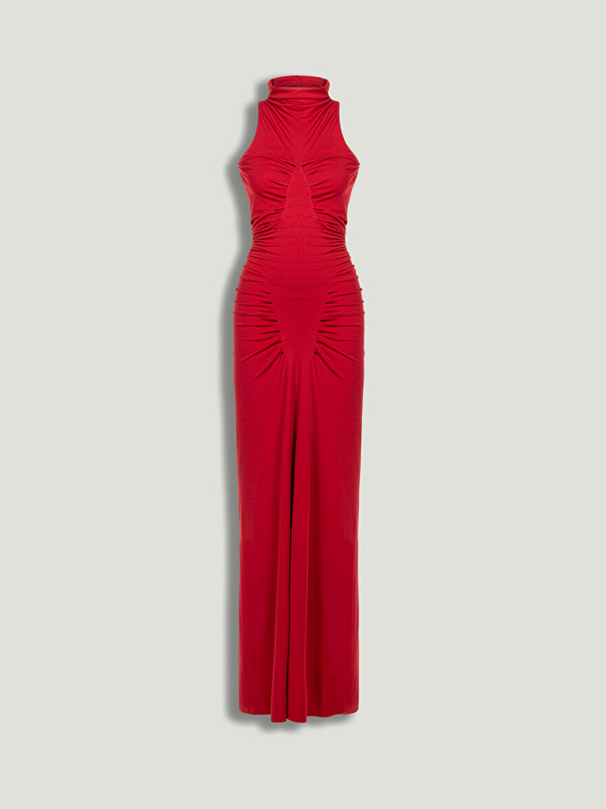Nocturne Drape Detaylı  Maxi Elbise