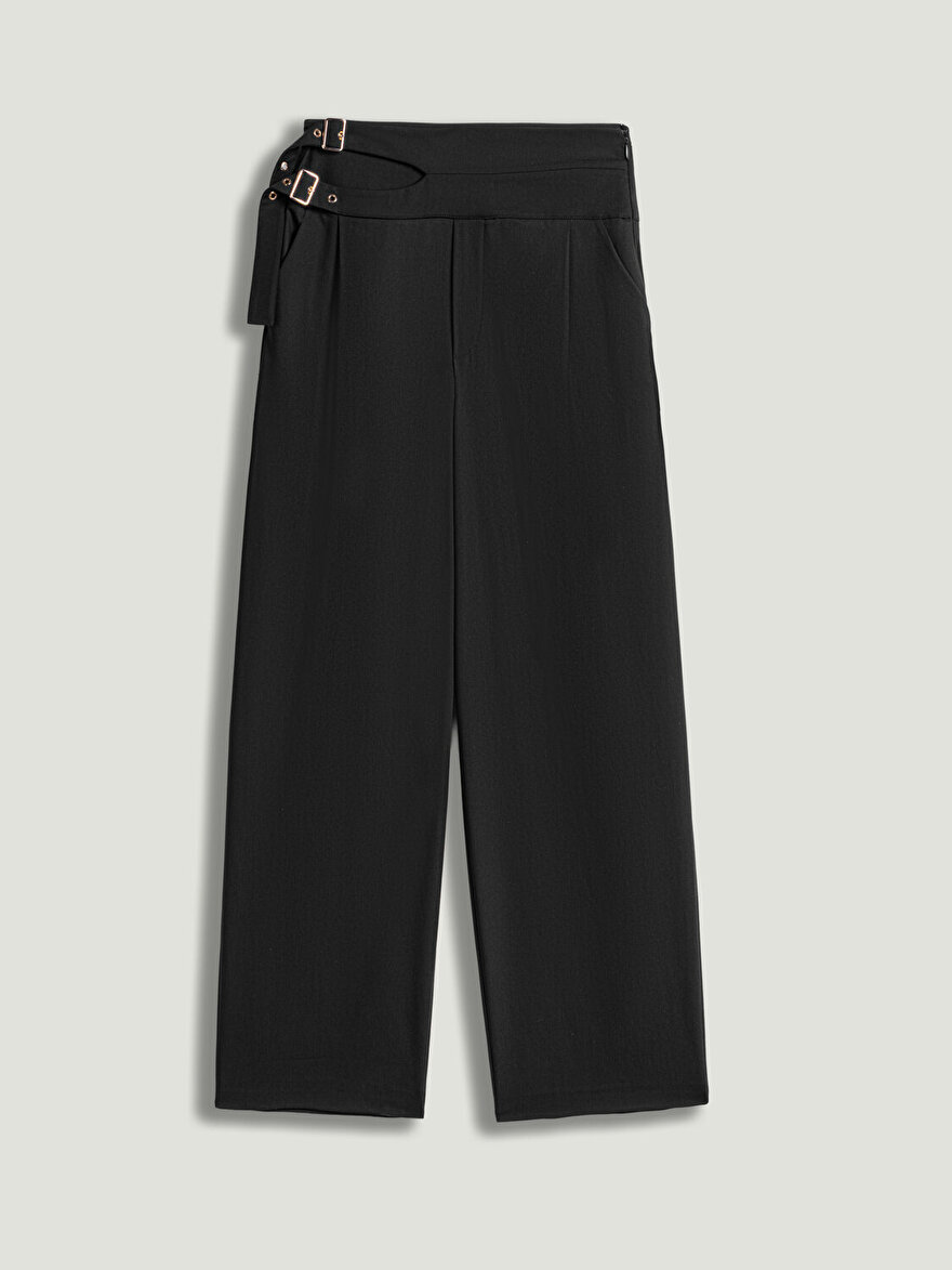 Nocturne Çift Kemer Detaylı Pantolon