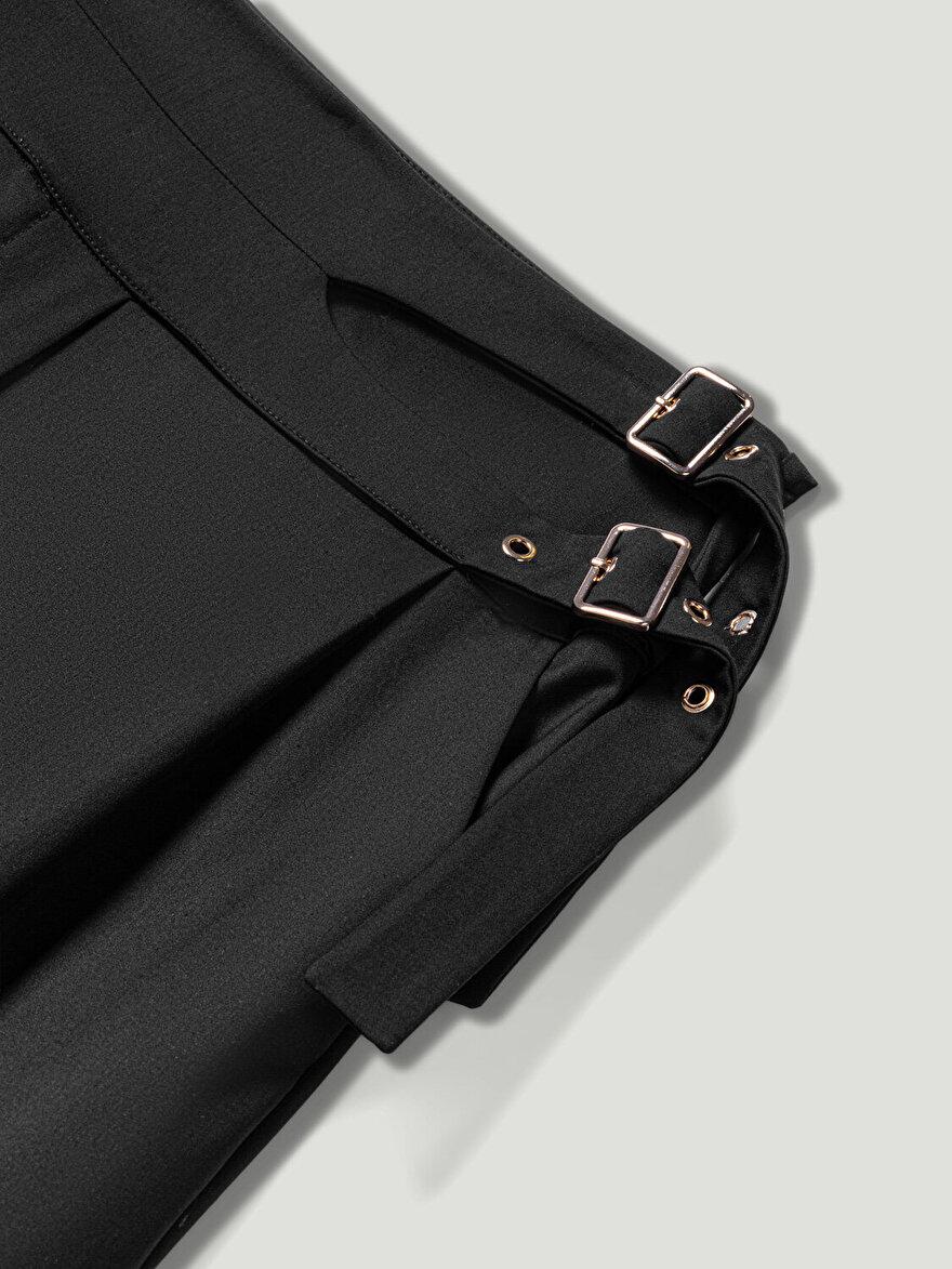 Nocturne Çift Kemer Detaylı Pantolon