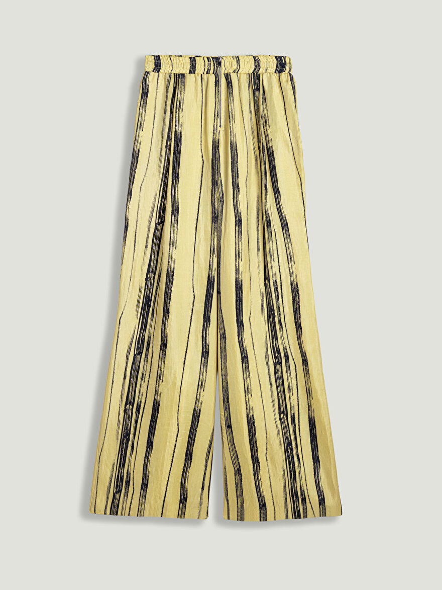 Nocturne Dökümlü Desenli Pantolon