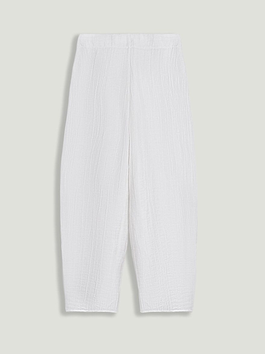 Nocturne Kırışık Detaylı Pantolon