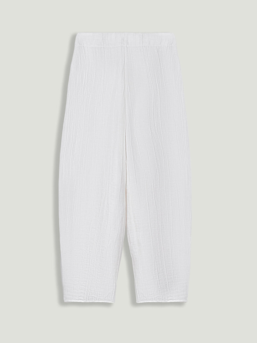 Nocturne Kırışık Detaylı Pantolon