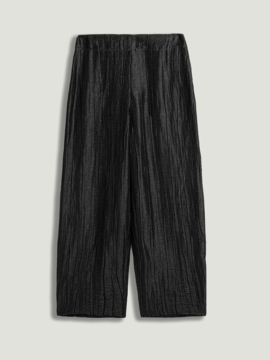 Nocturne Kırışık Detaylı Pantolon