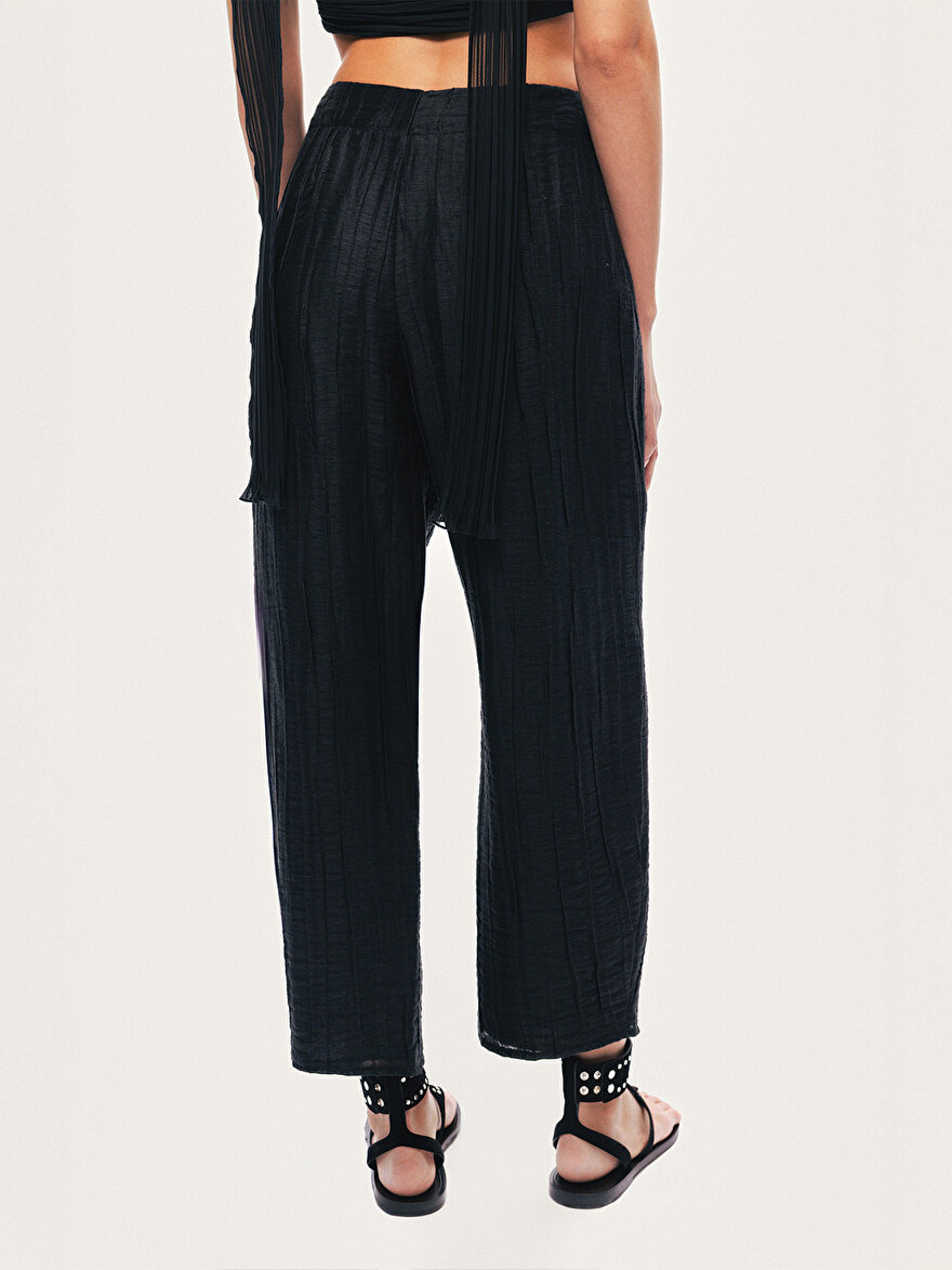 Nocturne Kırışık Detaylı Pantolon