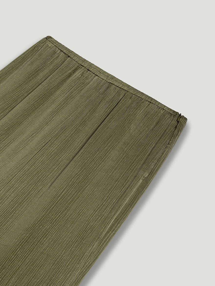 Nocturne Dökümlü Düz Paça Pantolon