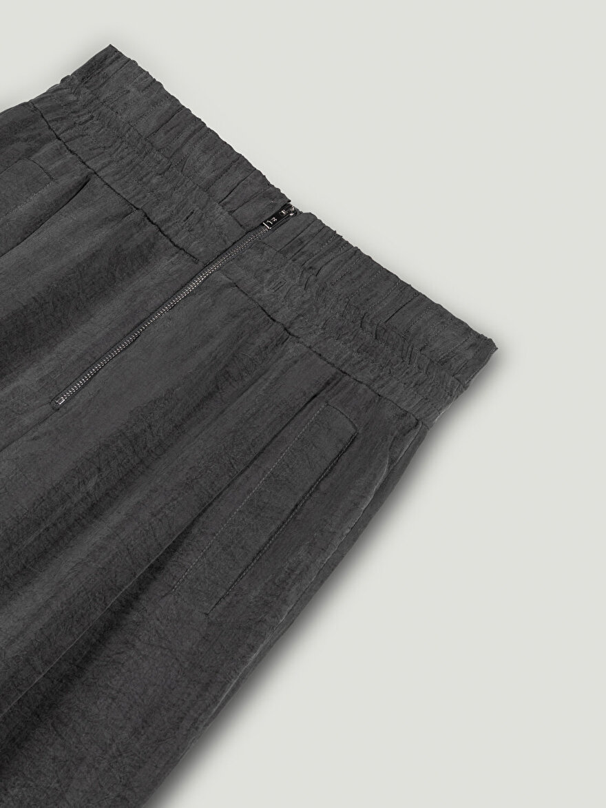 Nocturne Dökümlü Geniş Paça Pantolon