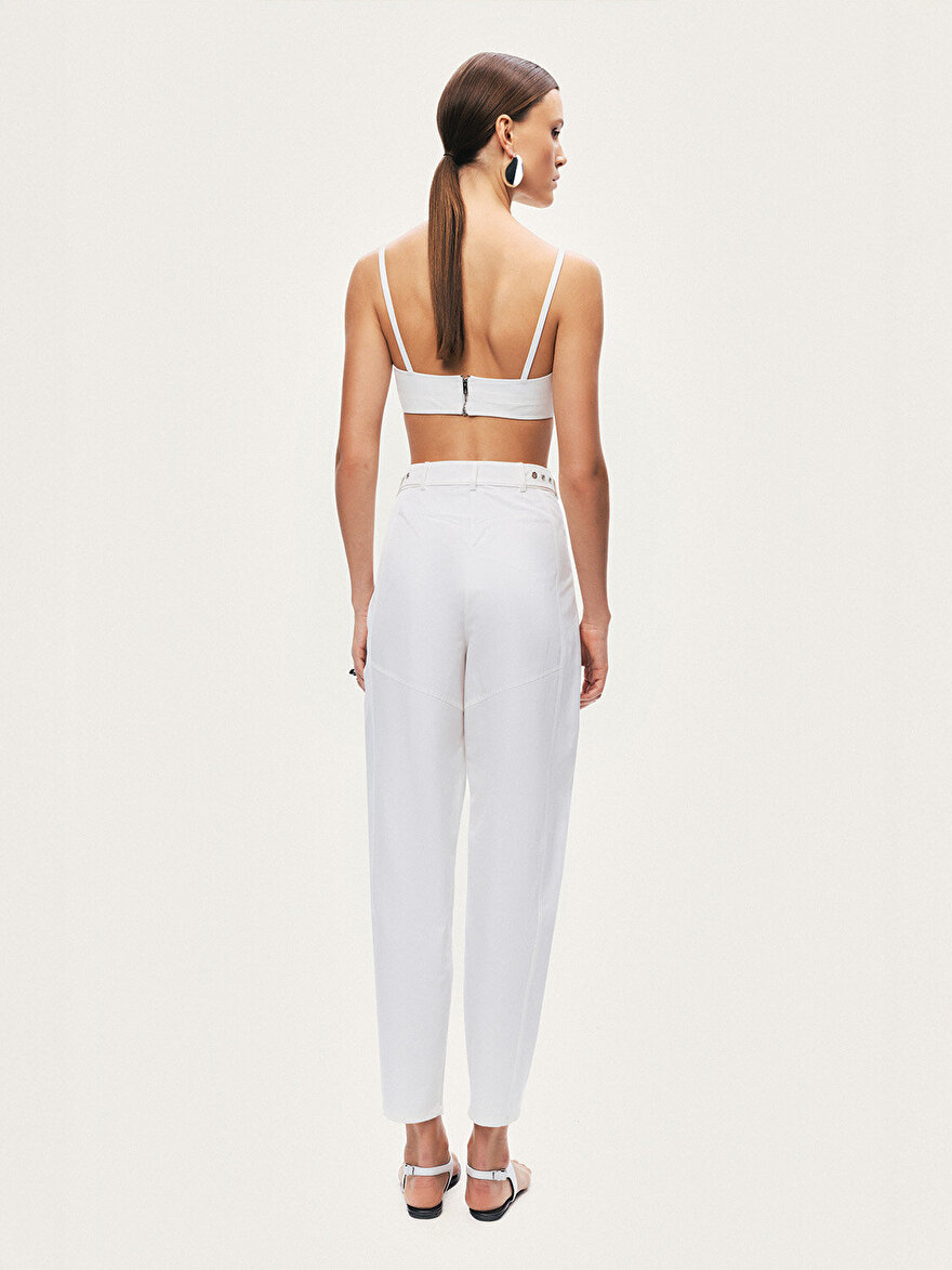 Nocturne Kemer Detaylı Yüksek Bel Pantolon